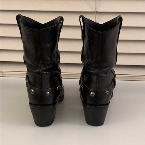 KURT GEIGER CARVELA  Black Cowboy Studded  Boots - Picture 9 of 13